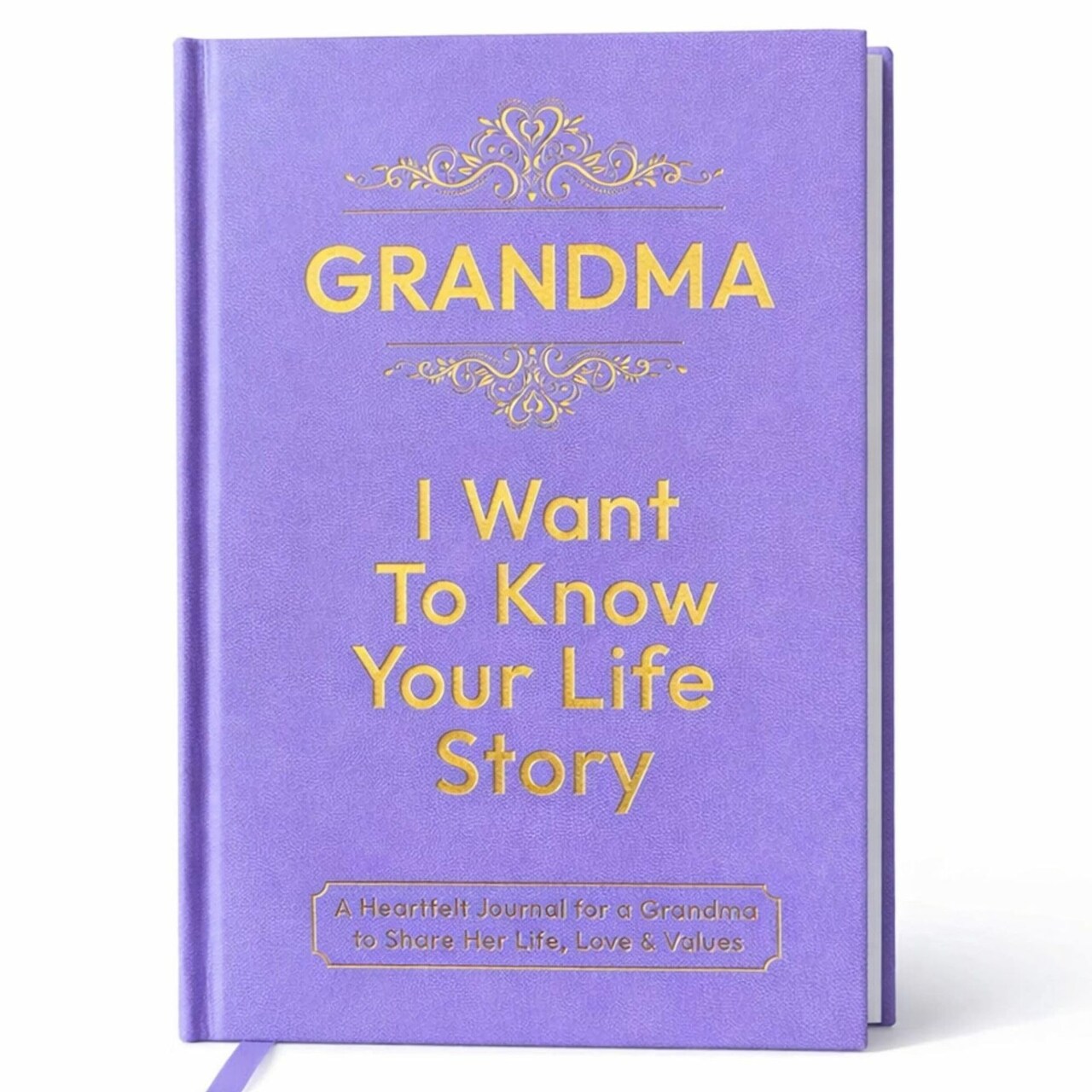 Grandma Gifts, I Want to Know Your Life Story Leather Journal (Hardcover): Keepsake Gift for Birthday, Mother's Day, and Christmas, A Meaningful Way for Grandma to Share Her Journey & Memories, Book Includes 300+ Prompt Questions